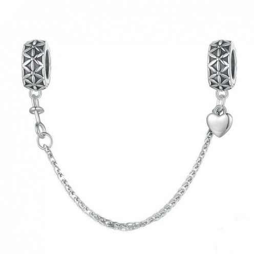 Strieborná bezpečnostná retiazka na náramok