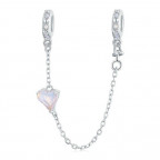 Strieborná bezpečnostná retiazka na náramok