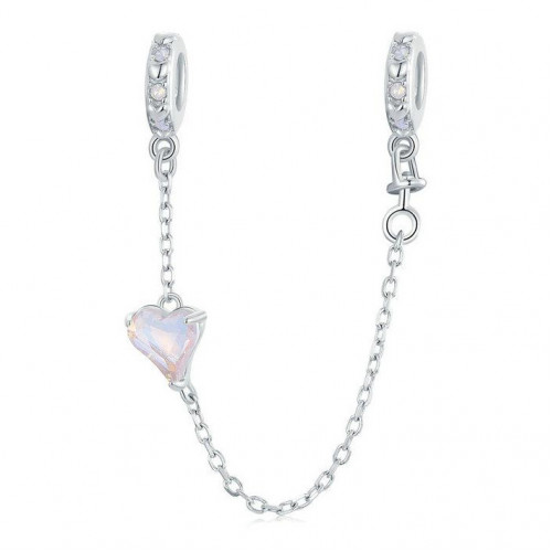 Strieborná bezpečnostná retiazka na náramok