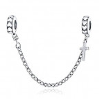 Strieborná bezpečnostná retiazka na náramok