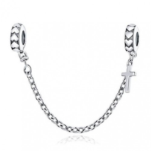 Strieborná bezpečnostná retiazka na náramok