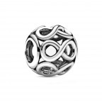 Strieborný prívesok korálik nekonečno - infinity