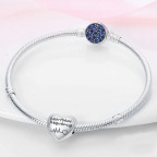 Strieborný prívesok korálik na náramok