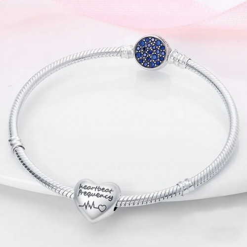 Strieborný prívesok korálik na náramok