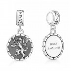 Visiaci strieborný prívesok korálik