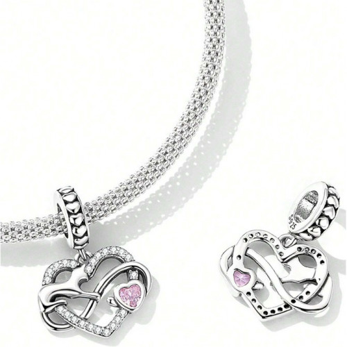 Strieborný prívesok korálik na náramok