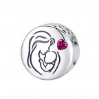 Strieborný prívesok korálik na náramok