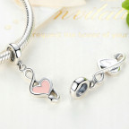 Strieborný prívesok korálik na náramok