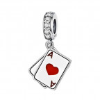 Strieborný prívesok korálik na náramok