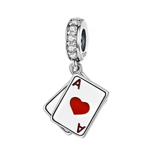 Strieborný prívesok korálik na náramok