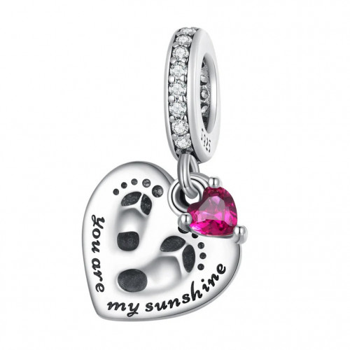 Strieborný prívesok korálik na náramok