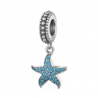 Strieborný prívesok korálik na náramok