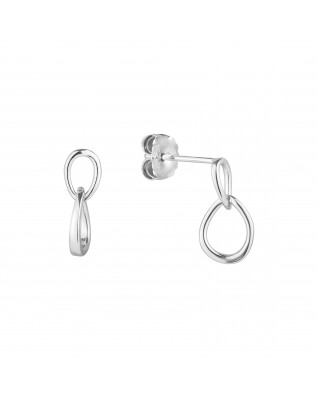 Strieborné náušnice oválky