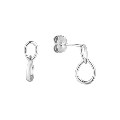 Strieborné náušnice oválky