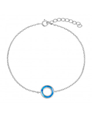 Dámsky strieborný náramok s opálom