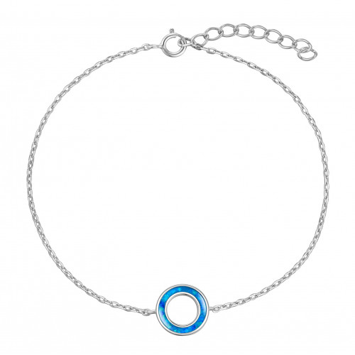 Dámsky strieborný náramok s opálom