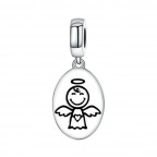 Strieborný prívesok korálik na náramok