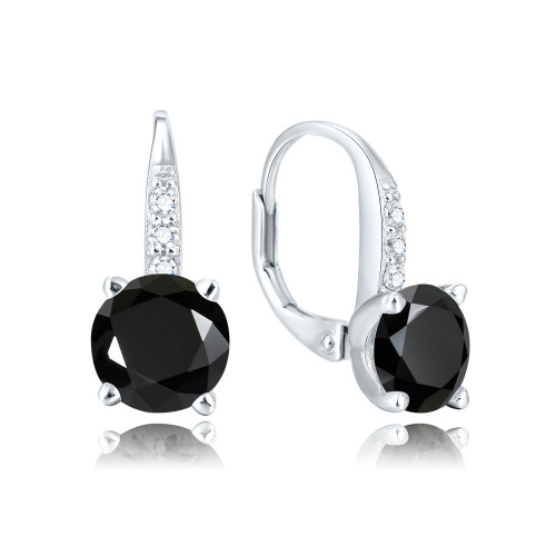 Strieborné náušnice so zirkónmi