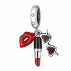 Strieborný prívesok korálik na náramok