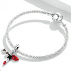 Strieborný prívesok korálik na náramok