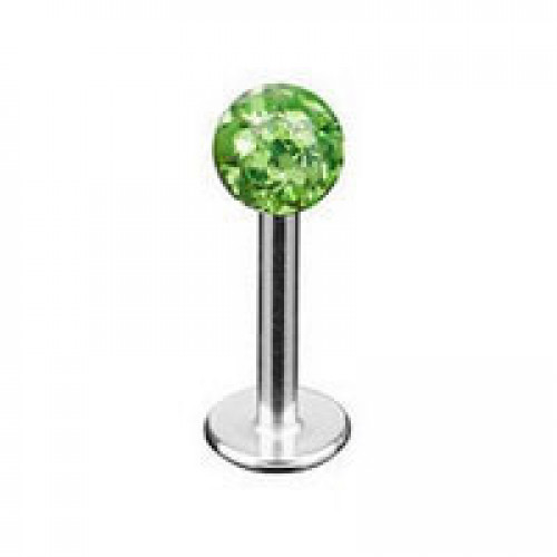 Piercing do brady - labreta so kryštálmi Swarovski®