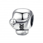 Strieborný prívesok korálik boxovacie rukavice