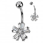 Piercing do pupku kytička
