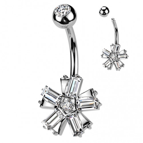 Piercing do pupku kytička
