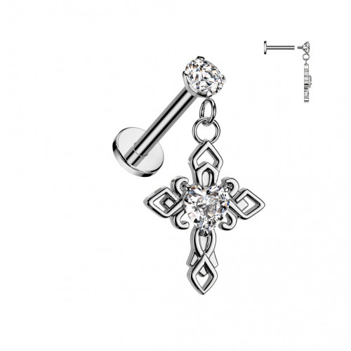 Piercing do brady krížik