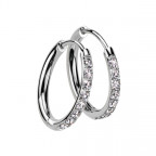 Oceľové náušnice - kruhy 13mm