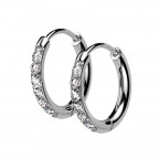 Oceľové náušnice - kruhy 13mm