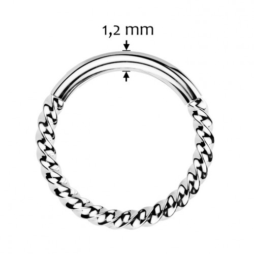 Segment kruh krútený - helix / cartilage / tragus piercing