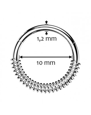 Segment kruh - helix / cartilage / tragus piercing
