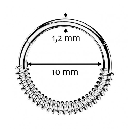 Segment kruh - helix / cartilage / tragus piercing