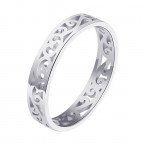 Strieborný prsteň s ornamentmi