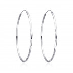 Strieborné náušnice kruhy 50 mm