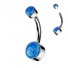 Piercing do pupku - TITAN, opál
