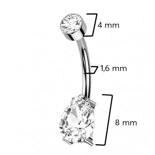 Piercing do pupku - TITAN