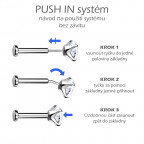 Piercing do brady - PUSH IN labreta TITAN, 1,2 x 8 mm