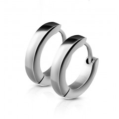 Oceľové náušnice - krúžky lesklé 2,5 mm