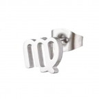 Oceľové náušnice znamení panna - 1 kus