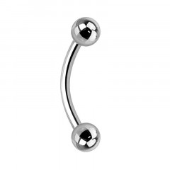 Piercing do obočia - guličky, hr. tyčky 1,2 mm