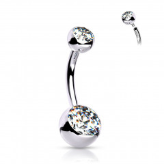 Piercing do pupku - banánik vnútorný závit - TITAN