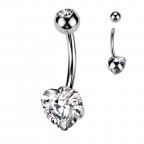 Piercing do pupku srdca - TITAN