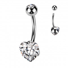 Piercing do pupku srdca - TITAN