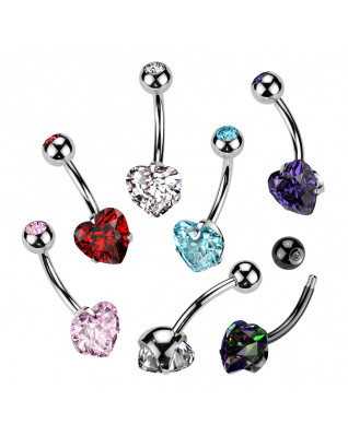 Piercing do pupku srdca - TITAN