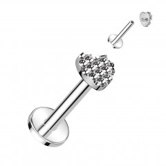 Piercing do brady - labreta TITAN, 1,2 x 8 mm