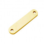 Pozlátená oceľová doštička 5 x 22 mm