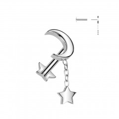 Piercing do brady - PUSH IN labreta TITAN