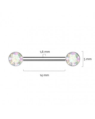 Piercing do bradavky TITAN - PUSH IN